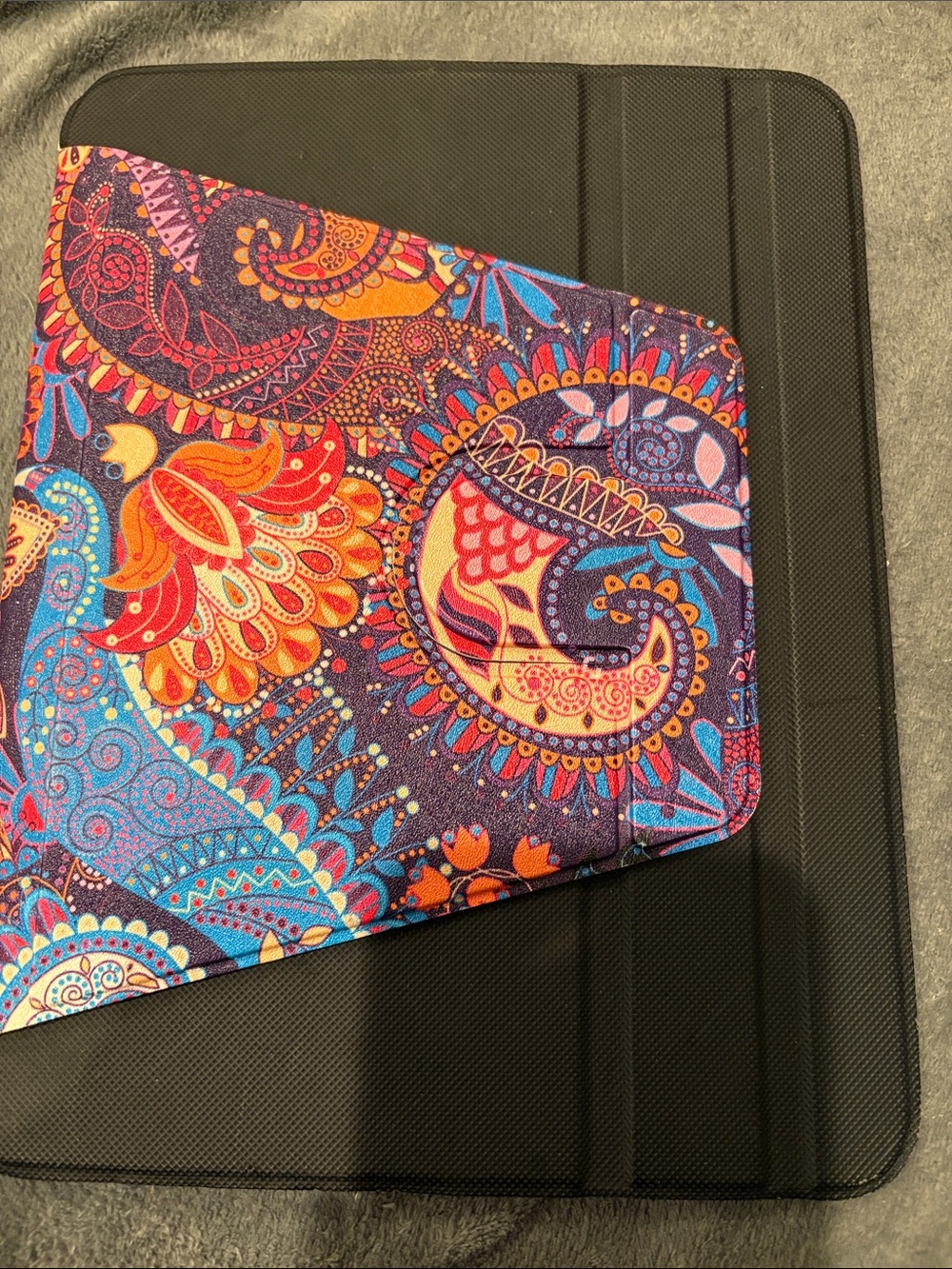 Colorful Paisley Tablet Folio Case - Multicolor